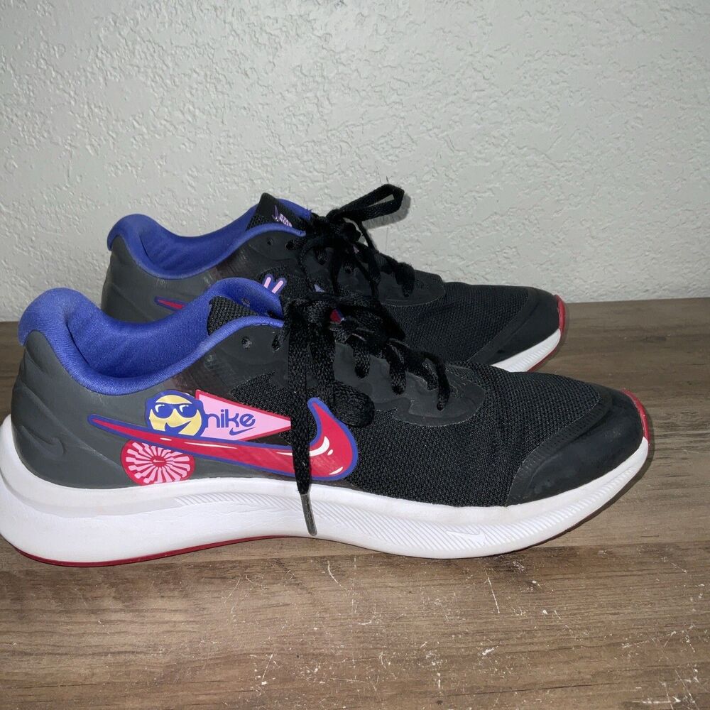 Nike Black Star Runner 3 SE shoes Girls 7 Women 8.5 DH3144-013 Running Sneakers - Picture 6 of 12